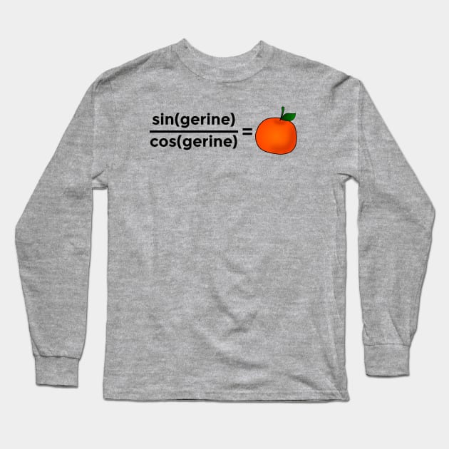 Trigonometry Tangerine Long Sleeve T-Shirt by imotvoksim